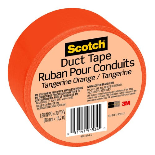 Scotch Duct Tape 920-ORG 48mm x 18.2m Tangerine Orange