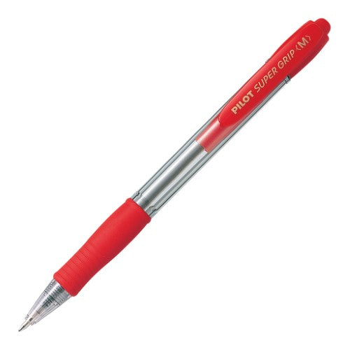 Pilot Supergrip Med Red - (Set of 12)