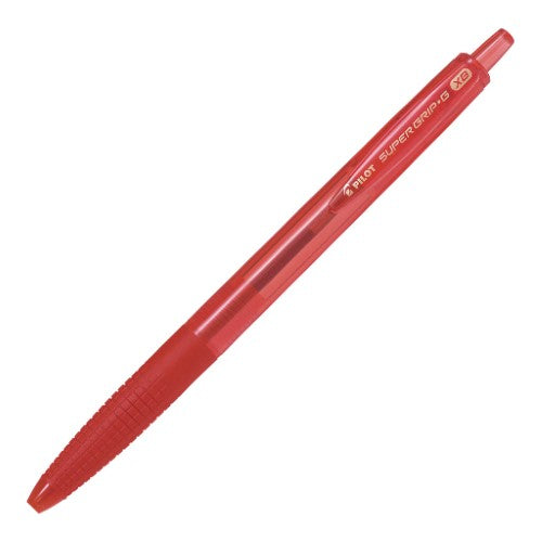 Pilot Super Grip G 1.6 Extra Broad Red Ballpoint Pen- (Set of 12)