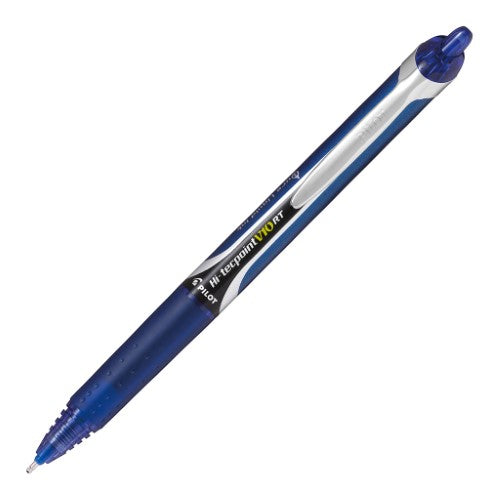 Pilot Hi-Tecpoint V10RT Rollerball Broad Blue (BXRT-V10-L) (Pack of 12)