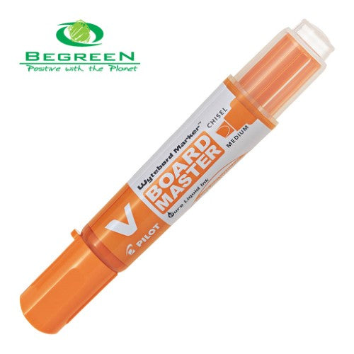 Pilot Marker V Board Chisel Medium Tip Orange - (Set of 10)