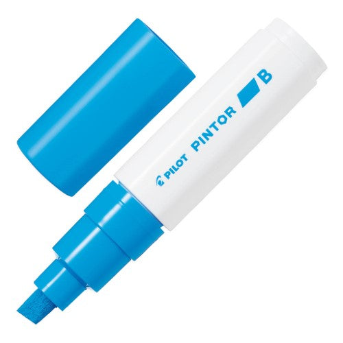 Pilot Pintor Broad Chisel Light Blue Marker- (Set of 6)