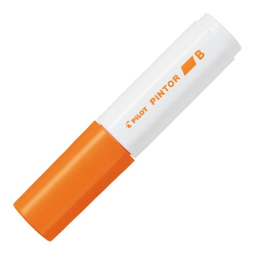 Pilot Pintor Broad Chisel Orange Marker- (Set of 6)