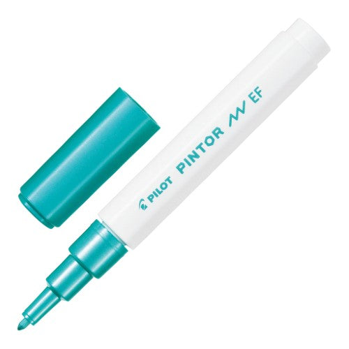 Pilot Pintor Extra Fine Metallic Green Marker- (Set of 6)