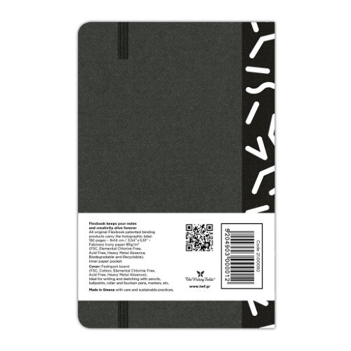 Flexbook Visions Notebook Pocket Ruled Black/White