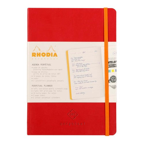 Rhodia Perpetual Diary A5 Poppy