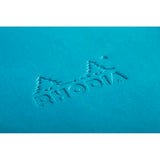 Rhodiarama Hardcover Notebook Pocket Lined Turquoise