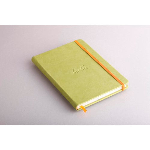 Rhodiarama Hardcover Notebook A5 Blank Anise Green