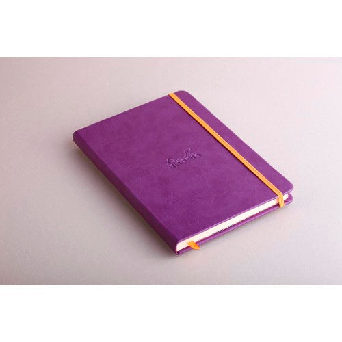 Rhodiarama Hardcover Notebook A5 Blank Purple