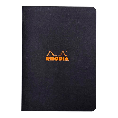 Rhodia Classic Notebook Stapled A5 Lined Black