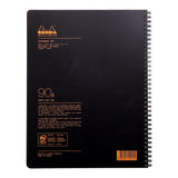 Rhodiactive Notebook Spiral A4+ Lined Black