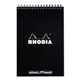 Rhodia Classic Notepad Spiral A5 Dotted Black