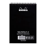 Rhodia Classic Notepad Spiral A5 Dotted Black