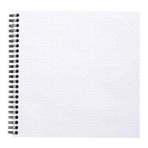 Rhodia Reverse Book Spiral 210x210mm Dotted Black