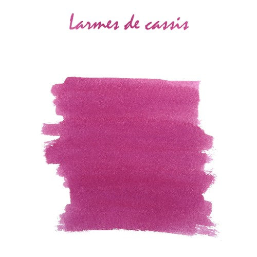 Herbin Writing Ink Cartridge Larmes de Cassis, Pack of 6