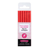 Herbin Wax Gun Sticks Red, Pack of 6