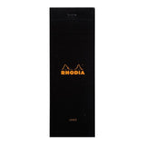 Rhodia Bloc Pad No. 8 Shopping Lined Black