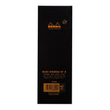 Rhodia Bloc Pad No. 8 Shopping Lined Black