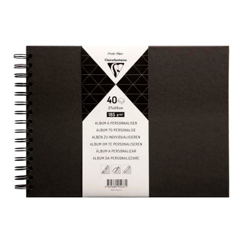 Clairefontaine Hardcover Album 27x20cm Black