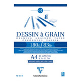 Clairefontaine Drawing Pad Grain A4 180g 30sh