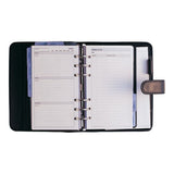 Debden Personal Dayplanner with Snap Closure Black