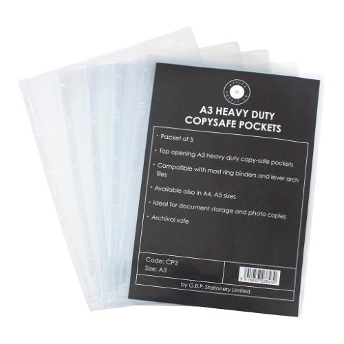 OSC Copysafe Pockets Heavy Duty A3 Pack 5