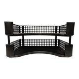 OSC Document Tray Stackable Black Pack 2