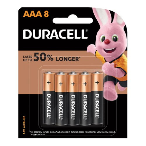 Duracell Coppertop Alkaline AAA Battery Pack of 8