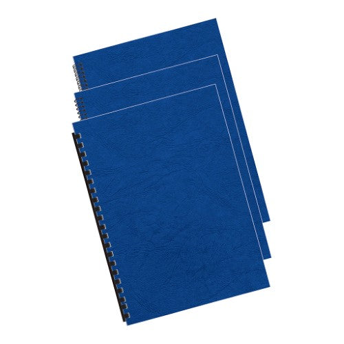 Fellowes Binding Covers A4 250gsm Royal Blue Pack 100