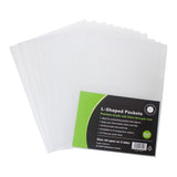 OSC L Shaped Pockets A4 Clear Pack 12