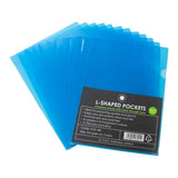 OSC L Shaped Pockets A4 Blue Pack 12