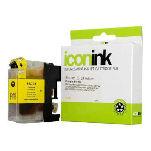 Icon Compatible with Brother LC133 Yellow Ink Cartridge