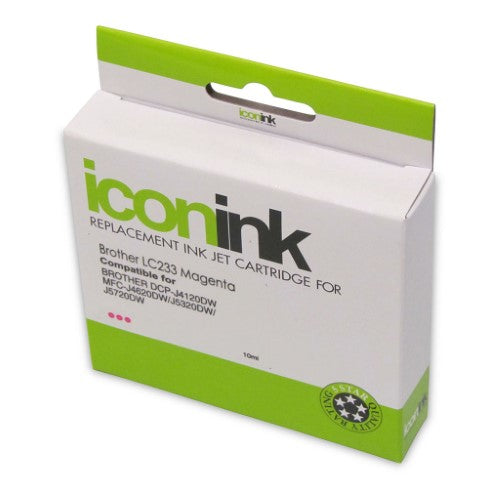 Icon Compatible with Brother LC233 Magenta Ink Cartridge