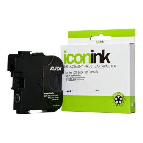 Icon Compatible with Brother LC39 Black Ink Cartridge