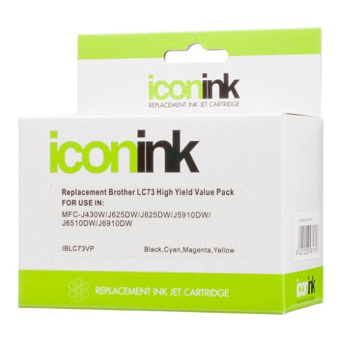 Icon Compatible with Brother LC73 LC40 BCMY Ink Value Pack