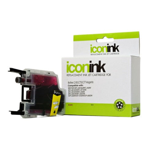 Icon Compatible with Brother LC77 LC73 LC40 Magenta Ink Cartridge