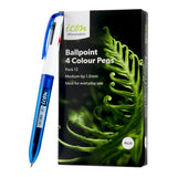 Icon Ballpoint 4 Colour Pen (Pack of 12)