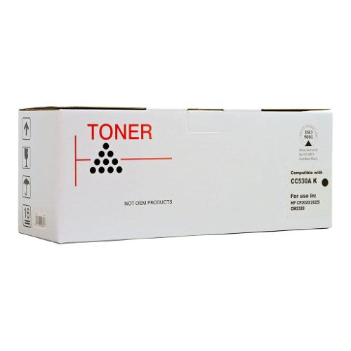 Icon Compatible HP CC530A/Canon CART318/CART418 Black Toner Cartridge