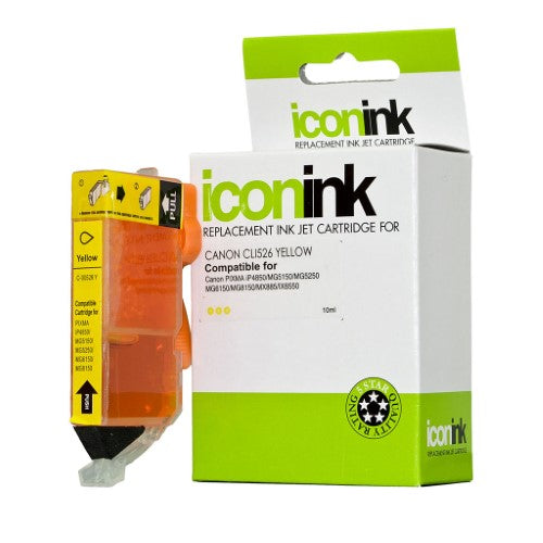 Icon Compatible Canon CLI526 Yellow Ink Cartridge