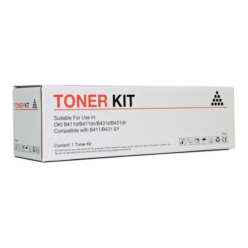 Icon Compatible OKI B411/B431 Black Toner Cartridge (44574703)