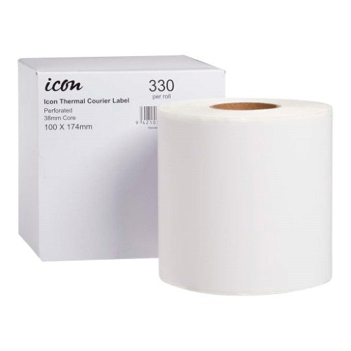 Icon Thermal Courier Label Perforated 100x174mm 330 Labels