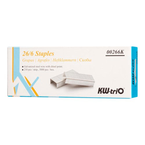 KW-triO Staples 26/6 Box of 5000