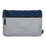 Supply Co Pencil Case 2 Zip Blue Grey 34x23x2.5cm