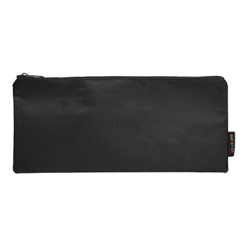 Supply Co Pencil Case Long Flat Black 34x15cm