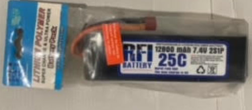 Batteries & Chargers - Li-Po7.4v 12800mAh 2S 25-50C