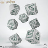 Q Workshop - Harry Potter Modern Dice Set - Slytherin - White Dice Set 7