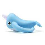 Nora Narwhal Silicone Teether - Light Blue - Smily Mia