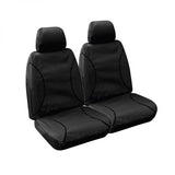 CANVAS FRONT SEAT COVERS PAIR BLACK TOYOTA HIACE  2019-CURRENT - TRADIES