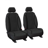 CANVAS FRONT SEAT COVERS PAIR BLACK TOYOTA HIACE  2019-CURRENT - TRADIES