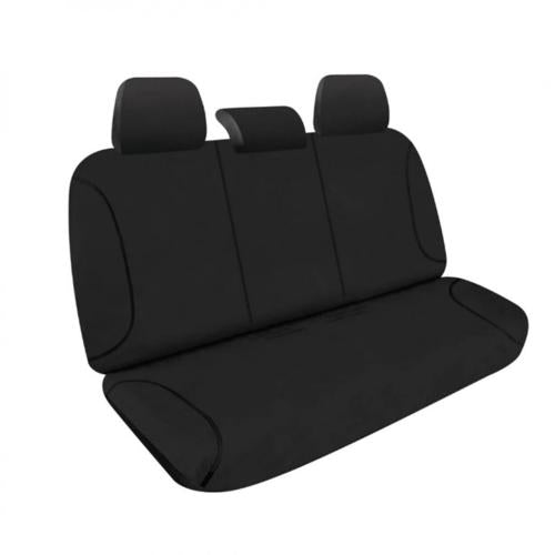 BLACK CANVAS REAR BENCH SEAT COVER AMAROK 2011 TO 2022 - TRADIES